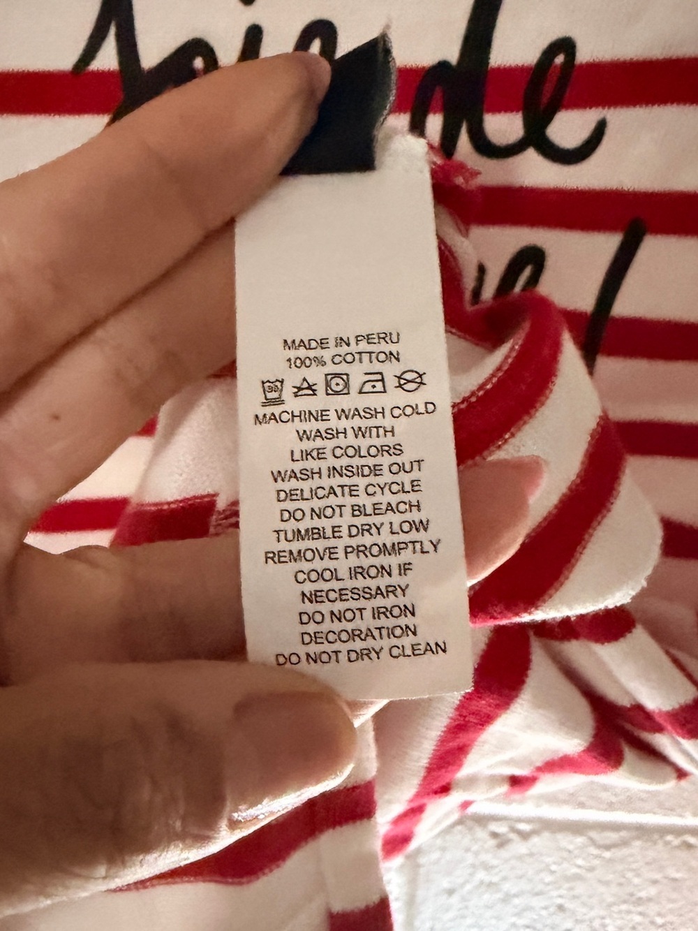 Kate Spade New York “ Joie de Vivre” Broome Street Stripped Top Small - Picture 7 of 7